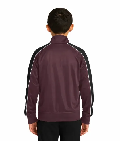 Sport-Tek Youth Piped Tricot Track Jacket - Image 4