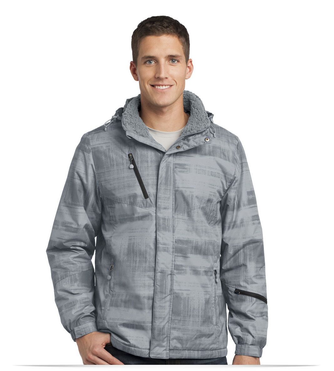 Personalized Port Authority Brushstroke Print Insulated Jacket