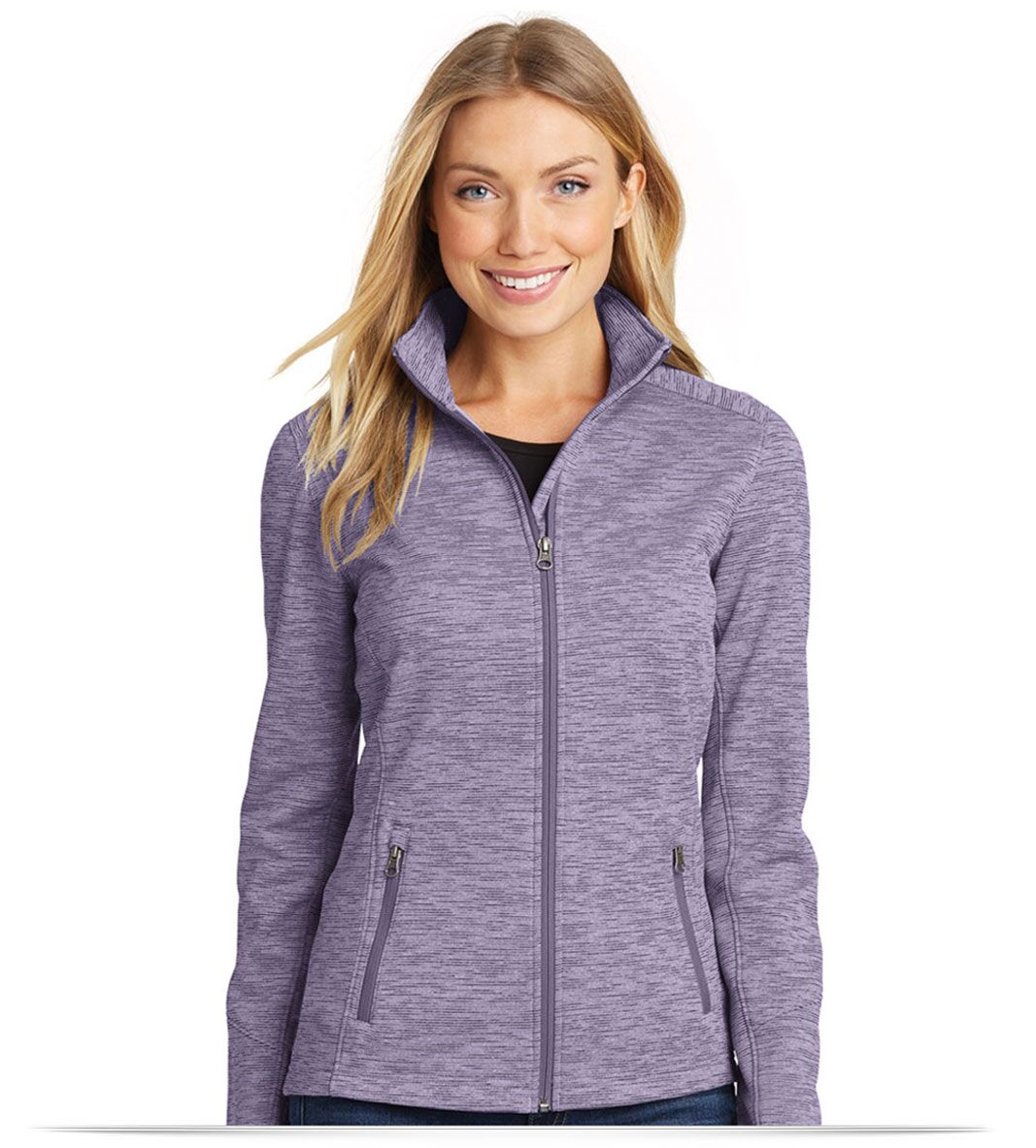 Customize Port Authority Ladies Digi Stripe Fleece Jacket Customize Port Authority Ladies Digi Stripe Fleece Jacket