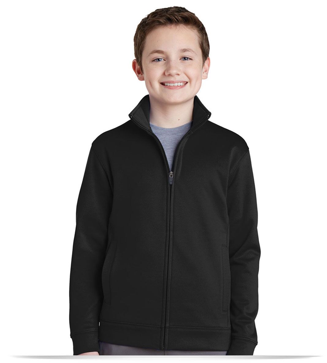 Custom Sport-Tek Youth Sport-Wick Fleece Full-Zip Jacket Custom Sport-Tek Youth Sport-Wick Fleece Full-Zip Jacket