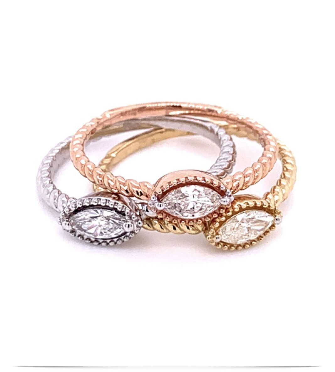 R12950-a Marquise Stackable Rings