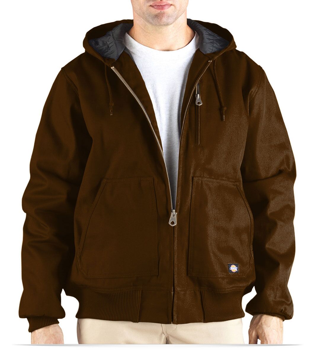 Custom Dickies 10 oz. Hooded Duck Jacket Online at AllStar Logo