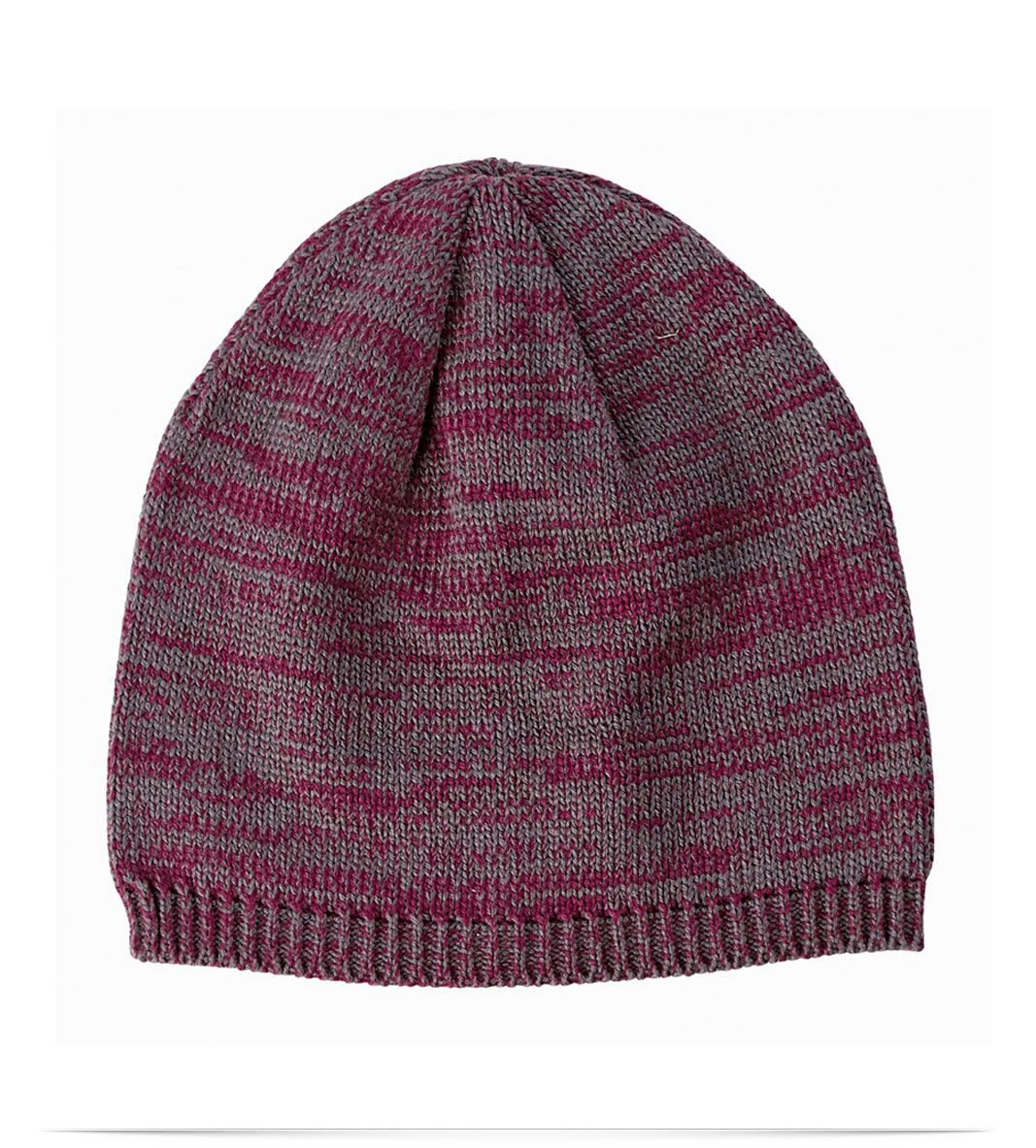maroon Big Accessories Two-Tone Marled Beanie