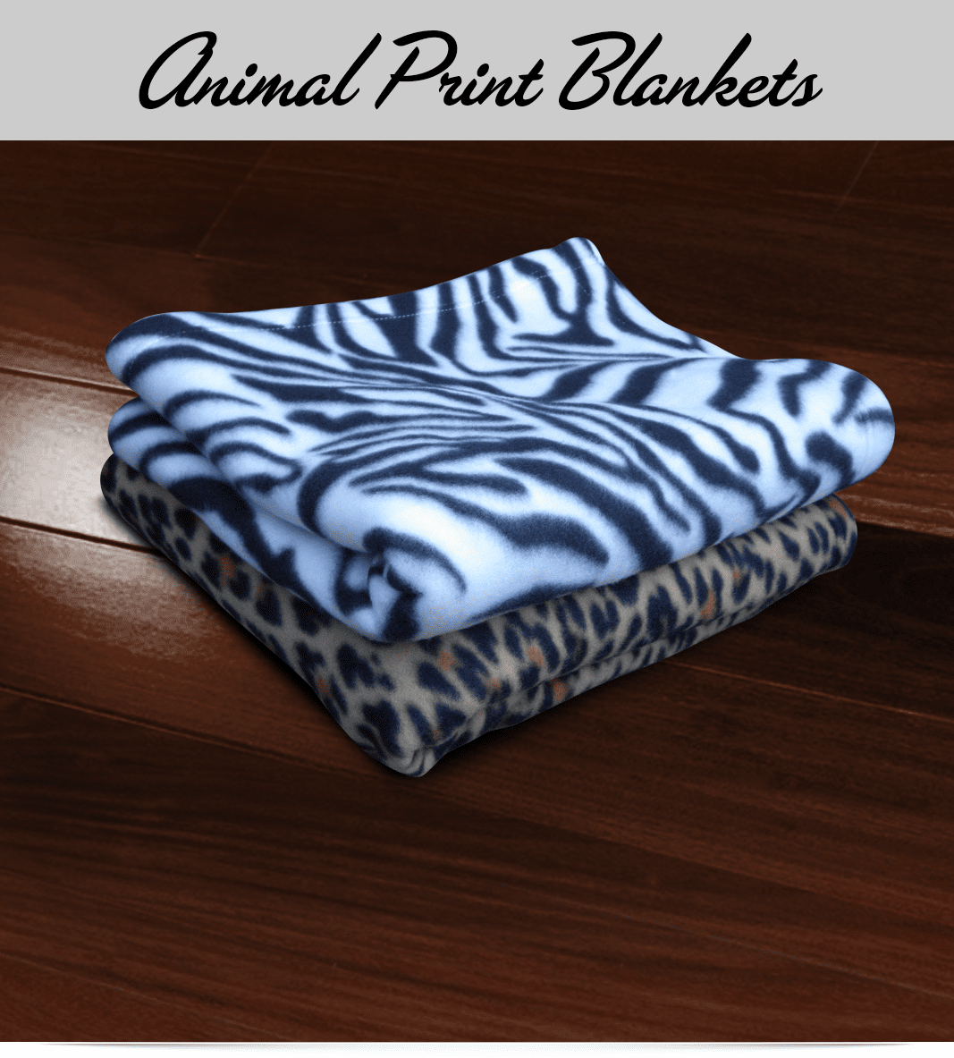 Animal Print Fleece Blankets Custom Animal Print Fleece Blankets