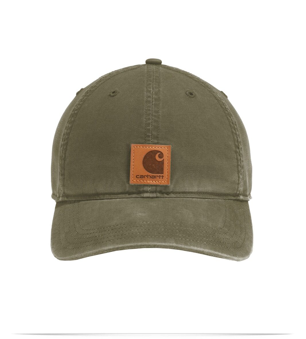 BCT100289-ArmyGreen-Front Carhartt Odessa Cap