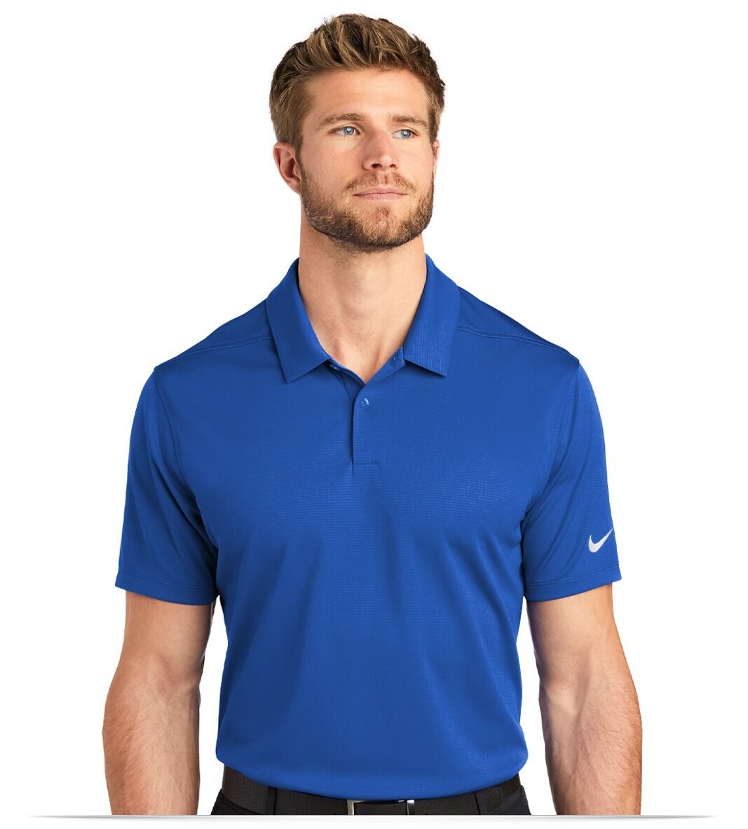 NKB6042-Royal-Front Nike Dry Essential Solid Polo