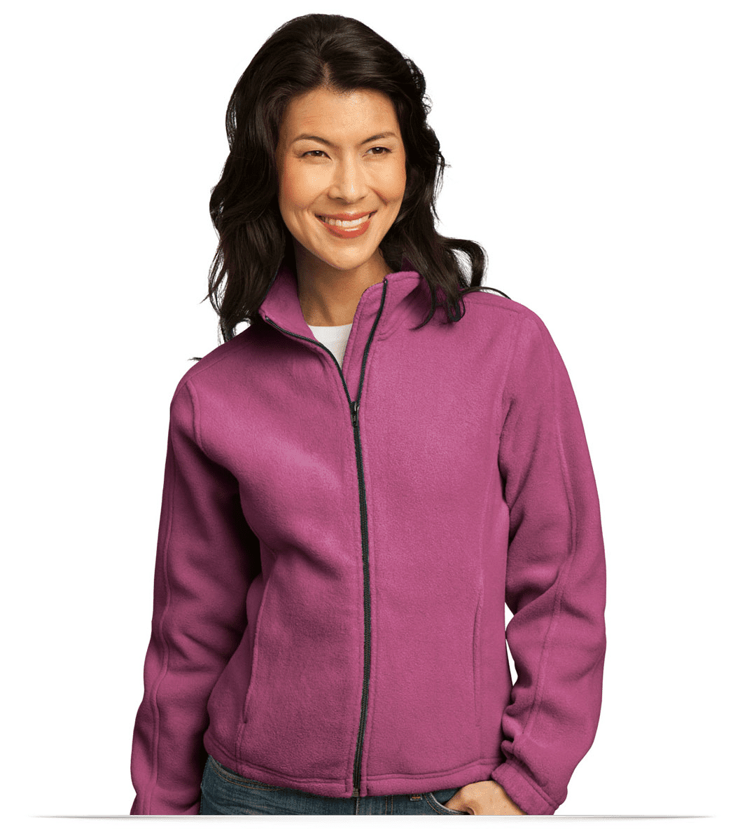 Custom Embroidered Logo Women’s Fleece Jacket