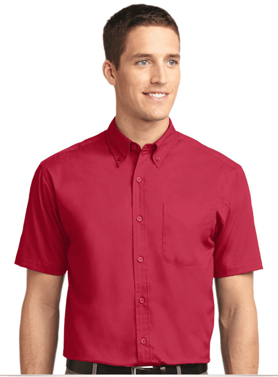 Embroidered Short Sleeve Easy Care Shirt Embroidered Short Sleeve Easy Care Shirt