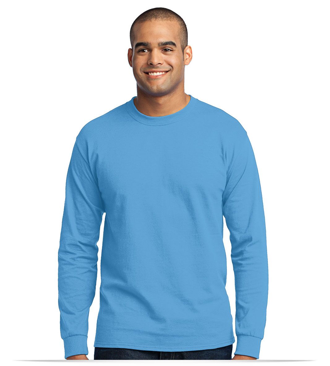 Customize Port and Company Long Sleeve Cotton/Poly Tee Customize Port and Company Long Sleeve Cotton/Poly Tee