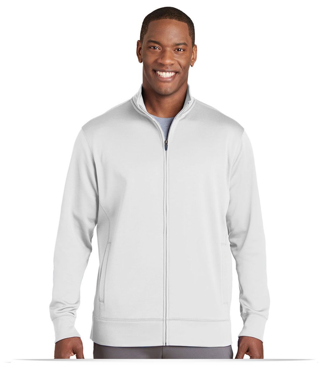 Personalize Logo on Sport-Tek Sport-Wick Fleece Full-Zip Jacket Personalize Logo on Sport-Tek Sport-Wick Fleece Full-Zip Jacket