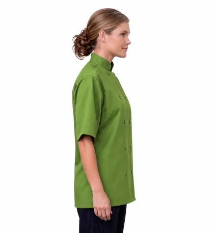 10 Button Short-Sleeve Chef Jacket - Image 2