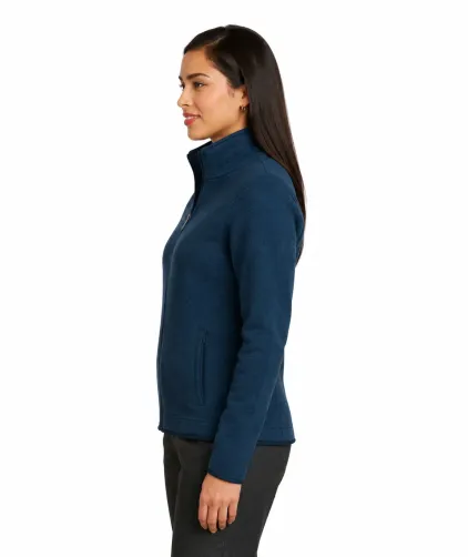 Red House Ladies Sweater Fleece Full-Zip Jacket - Image 3